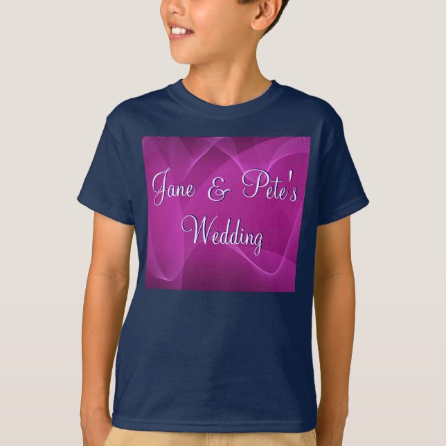 Purple Waves T-Shirt (Front)
