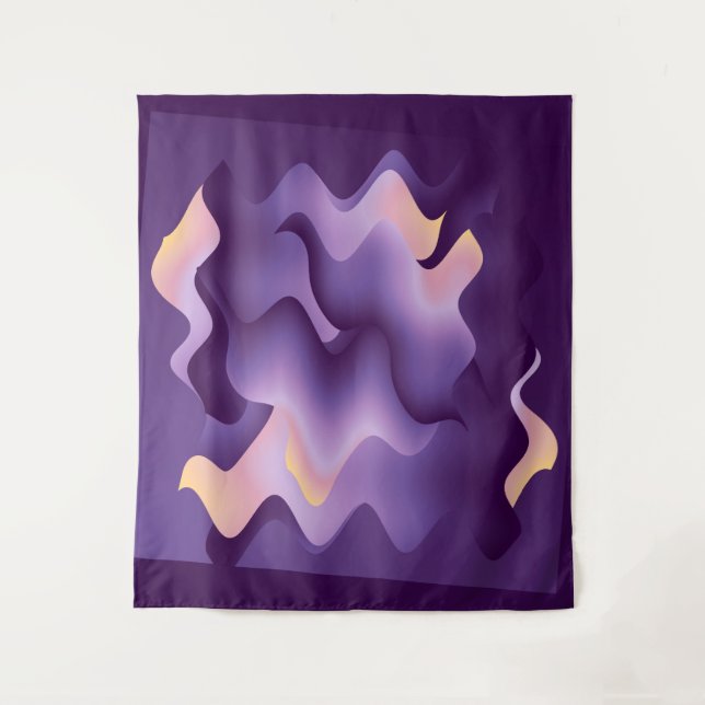 Purple waves tapestry (Front)