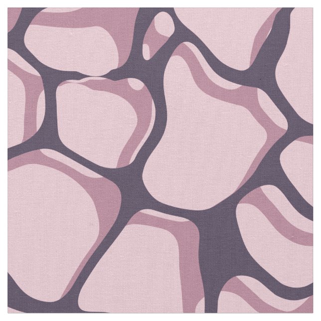 Purple Wavy Water Ripple Repeating Pattern Fabric (Close Up)