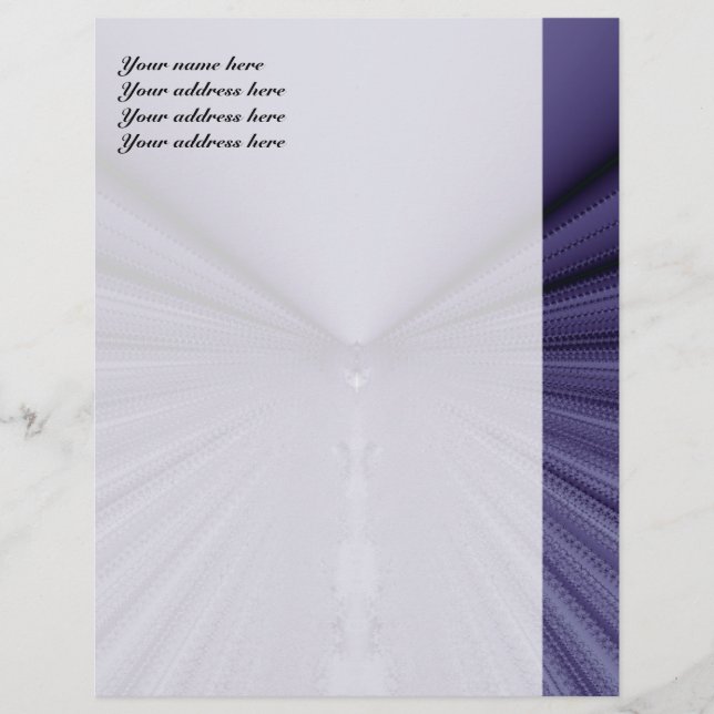 Purple Way Personalised Letterhead (Front)