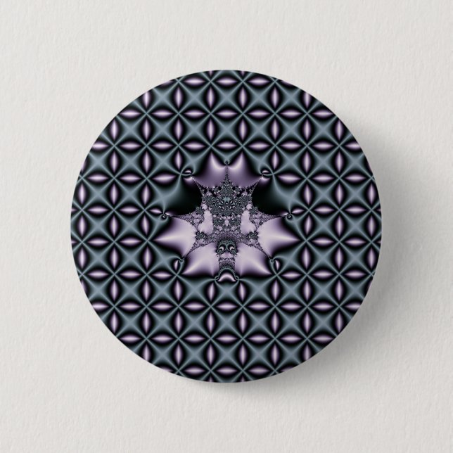 Purple Web 6 Cm Round Badge (Front)