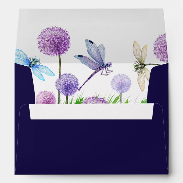 Purple Wedding  Envelope (Back (Bottom))