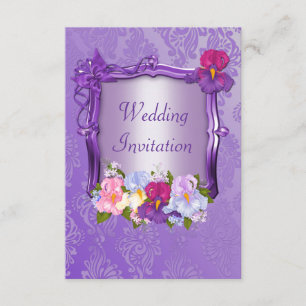 Purple Wedding Invitation