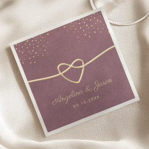 Purple Wedding Napkin