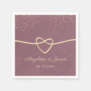 Purple Wedding Napkin