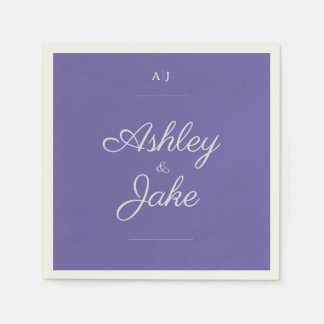 Purple Wedding Napkins