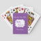 Purple Wedding Party Favour Playing Cards