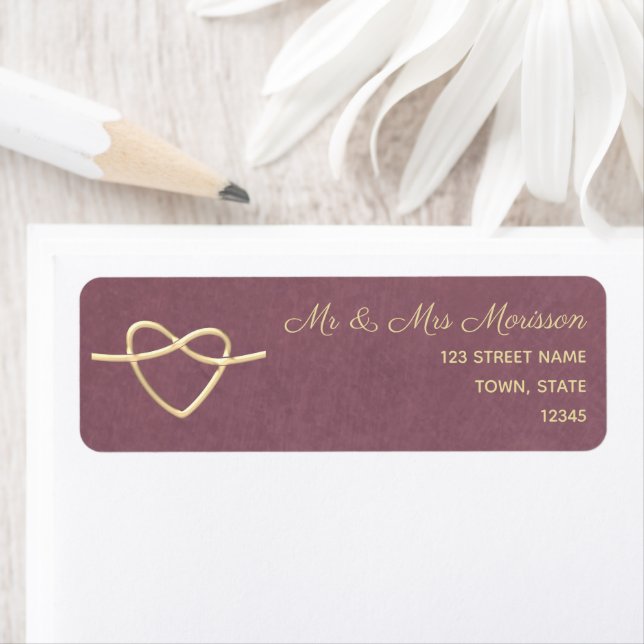 Purple Wedding Return Address (Insitu)