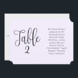 Purple wedding seating chart. Landscape modern Invitation<br><div class="desc">Landscape purple wedding seating chart. You can change number of table,  names and create as many table cards as need. Put each of them in the cart separately. Contact me,  please,  if you need additional items.</div>