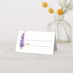 Purple Wedding Watercolor Lavender Place Cards