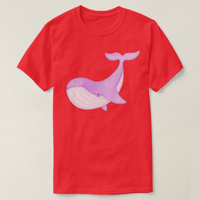 purple Whale 2 T-Shirt (Design Front)