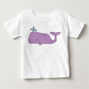 Purple Whale Baby Shirt