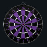 Purple White and Black Dartboard<br><div class="desc">Purple White and Black Dartboard. 

 Striped Hope™ is your online store for a variety unique designs and gifts.</div>