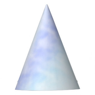 Purple White Aqua Blue Tie dye Party Hat