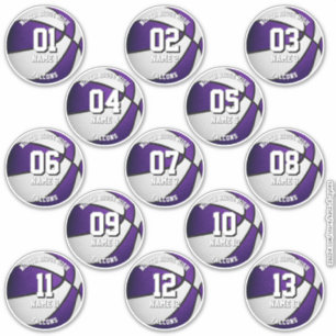 purple white basketball custom players names