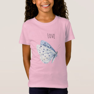 Purple White Butterfly Love T-Shirt