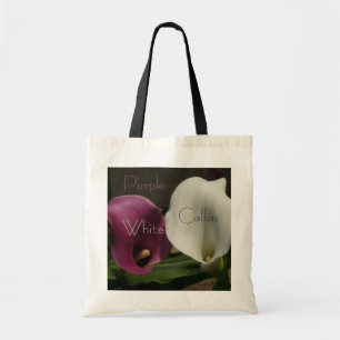 "Purple White Callas" Budget Bag