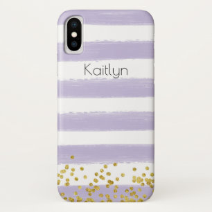 Purple, White Case-Mate Barely There iPhone X Case