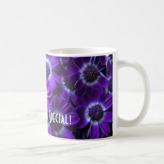 Purple White Cinerarias Coffee Mug