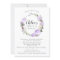 Purple White Floral Wreath Sweet Sixteen Party