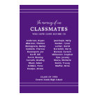 Purple White In Memory Of Class Reunion Memorial