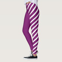 Purple & White Jester Leggings