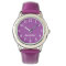 Purple & White Kid's Watch, Purple Strap
