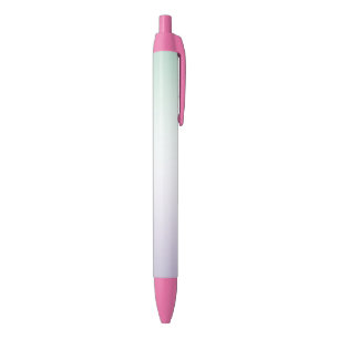 Purple White Mint Black Ink Pen