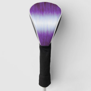 Purple White Modern Gauze Blended Texture Golf Hea Head Cover