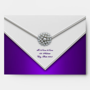 Purple White Pearl Purple Envelopes