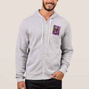 Purple & white penstemon flowers hoodie