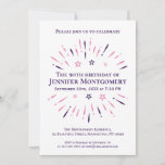 Purple White Pink 90th Birthday Party Fireworks Invitation<br><div class="desc">Happy 90th birthday! 90 years of being awesome. Congratulations on turning 90 and reaching this milestone. Ninety and fabulous. Not over the hill. Cheers to 90 years. Celebrate the occasion with this cool awesome purple, white and pink fireworks design as you gather with family and friends. You're invited to have...</div>