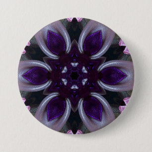 ~ Purple White Pink Green BLING ~ Button