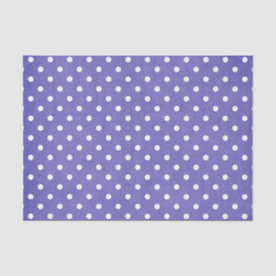 PURPLE & WHITE POLKA DOTS  TISSUE PAPER