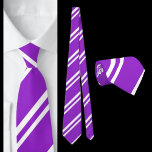 Purple White Striped Pattern          Tie<br><div class="desc">Purple White Striped Pattern neck tie.</div>