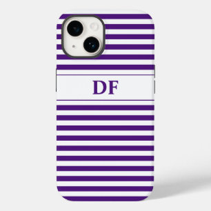 Purple/White Stripes Case-Mate iPhone Case