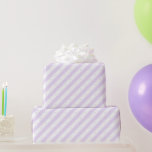 Purple White Stripes Dots Wedding Wrapping Paper<br><div class="desc">Purple and white strips and dots is the perfect wedding gift wrap your bride will love.</div>