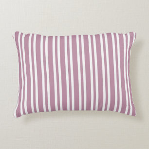 Purple White Stripes Seamless Pattern Decorative Cushion