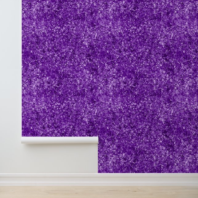 Purple White Texture Granite Sparkle Pattern Girls Wallpaper (Application)