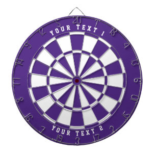 Purple & White   Wide-Spaced Sports Font Dartboard