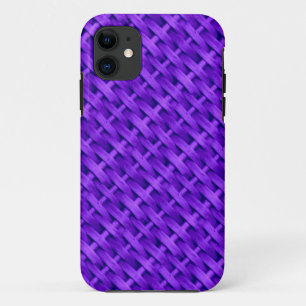 Purple wicker art graphic design iPhone 11 case