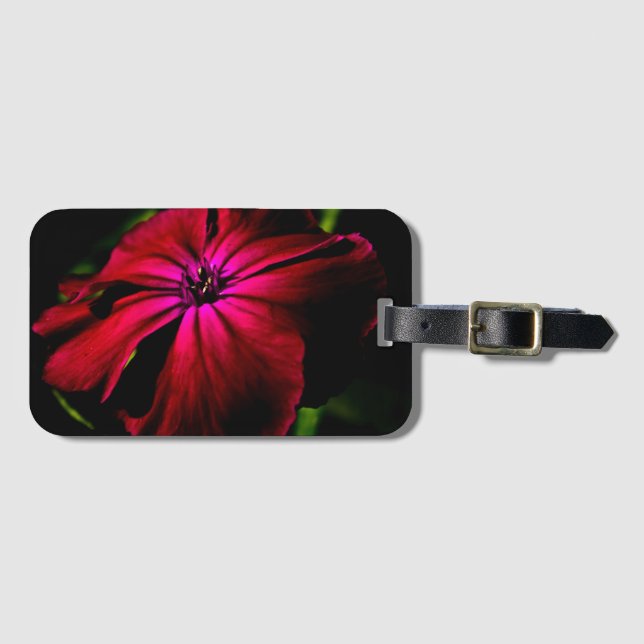 Purple Wild Flower bc ltcnm Luggage Tag (Front Horizontal)