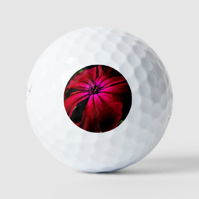 Purple Wild Flower be6 gbm Golf Balls (Front)