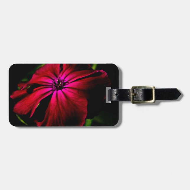 Purple Wild Flower cd ltcnm Luggage Tag (Front Horizontal)