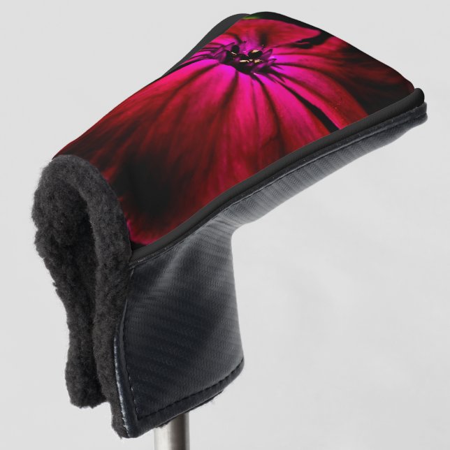 Purple Wild Flower pccna Golf Head Cover (3/4 Front)