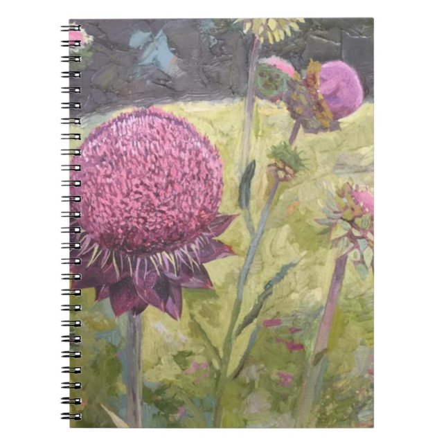 Purple Wild Flowers Notebook (Front)