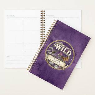 Purple Wild Garden Planner - Custom Diary