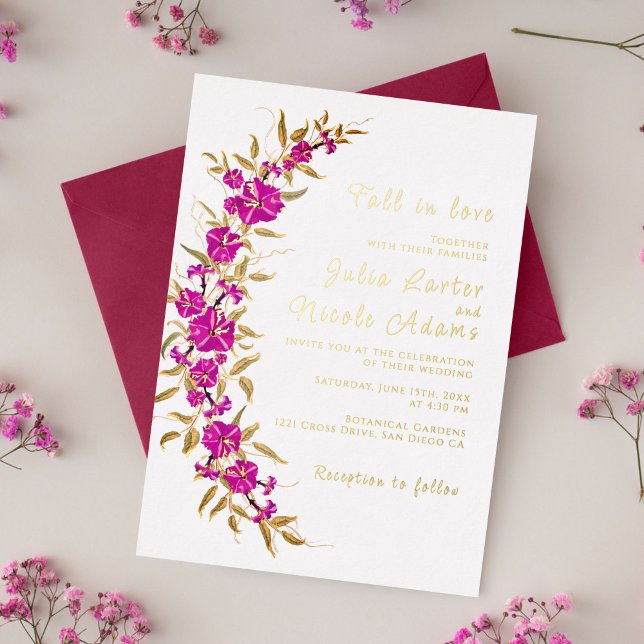 Purple Wild Trumpet Vine Flower Garden Wedding (Creator Uploaded)