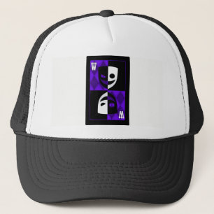 Purple Wildcard Poker Diamonds Trucker Hat