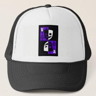 Purple Wildcard Poker Diamonds Trucker Hat